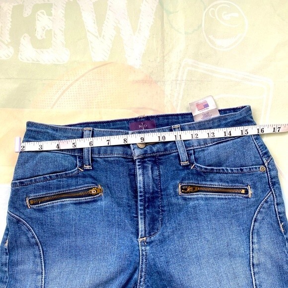 NYDJ Women Petite Blue Jeans Size 4P Cotton Lift Tuck Technology skinny Legging - Picture 10 of 11